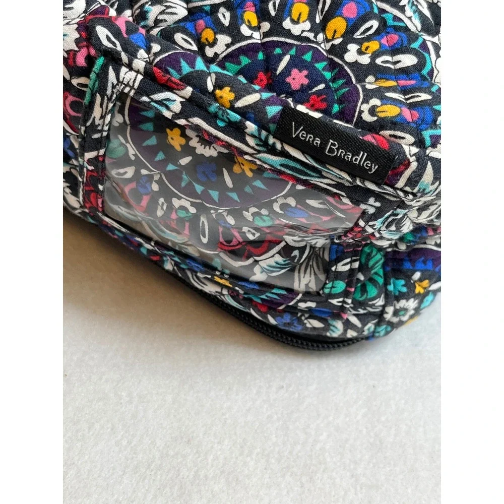 Vera Bradley Boho Quilted Floral Lunch Bag Kaleidoscope Medallion Pattern